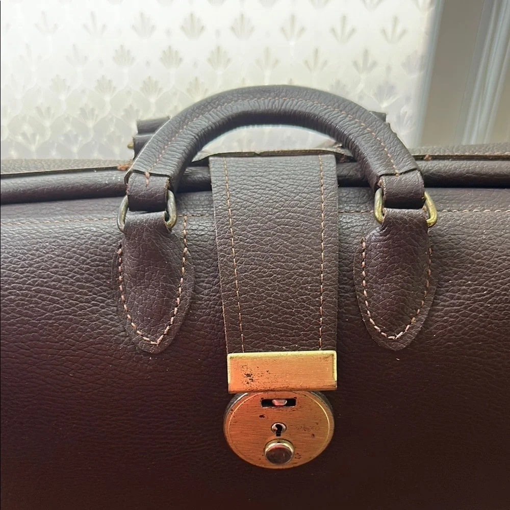 Vintage Brown Leather Apothecary Doctors Men's Bag